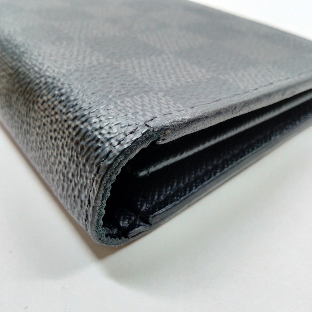 Louis Vuitton LV Long Brazza Wallet Black Damier Graphite - Picture 9 of 9